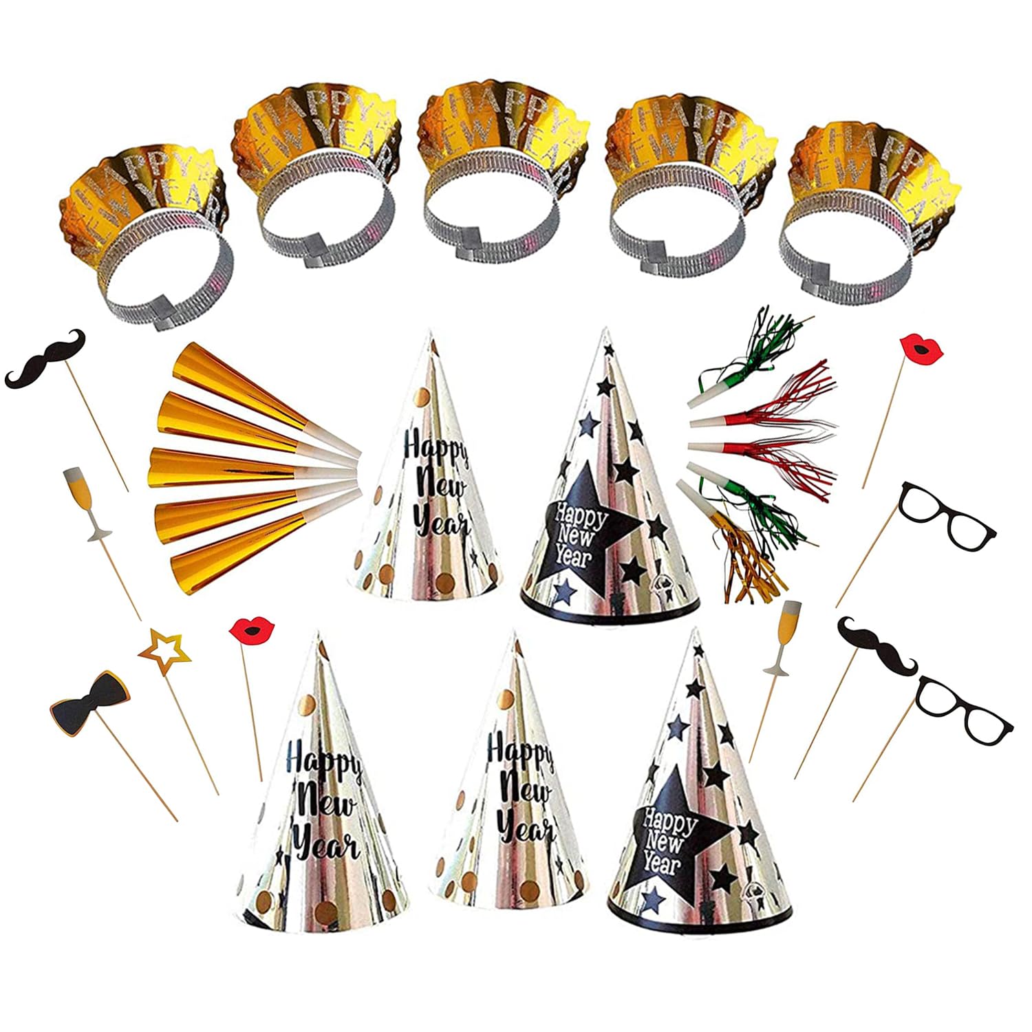 PMU New Year’s Eve Party Kits Assoetment Events and Party Supplies