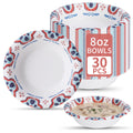 VIVAVENTURE 30 Count 8 oz Paper Bowls