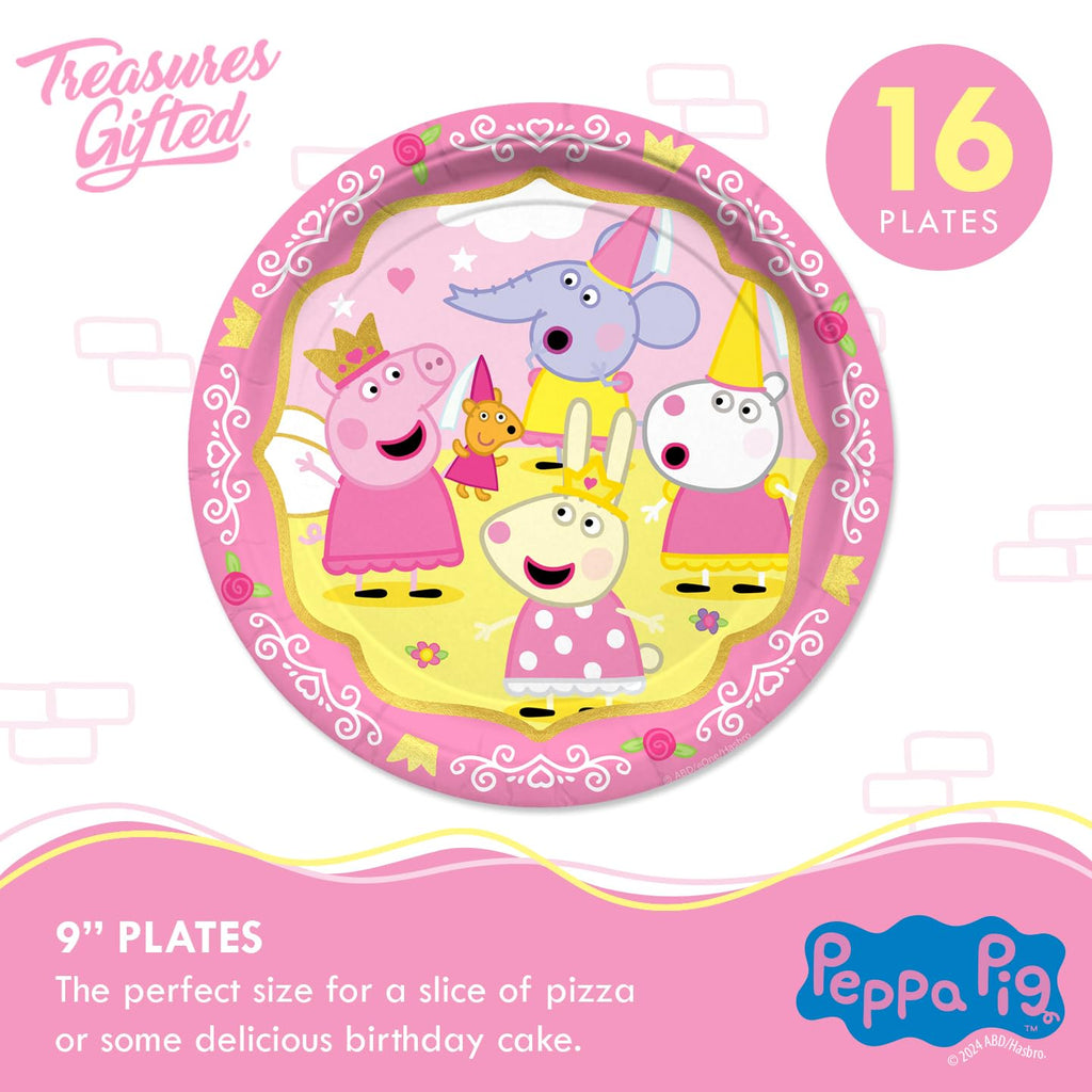 Princess Peppa Birthday Dinnerware Deluxe Set