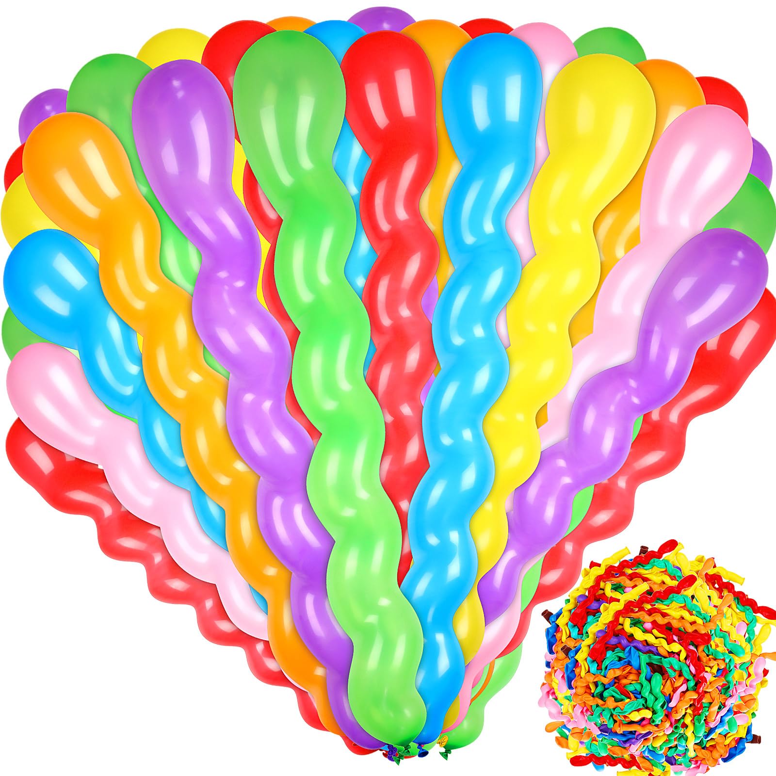 Long Twisting Latex Balloons 40 Inch Assorted Colors 1000 Pack