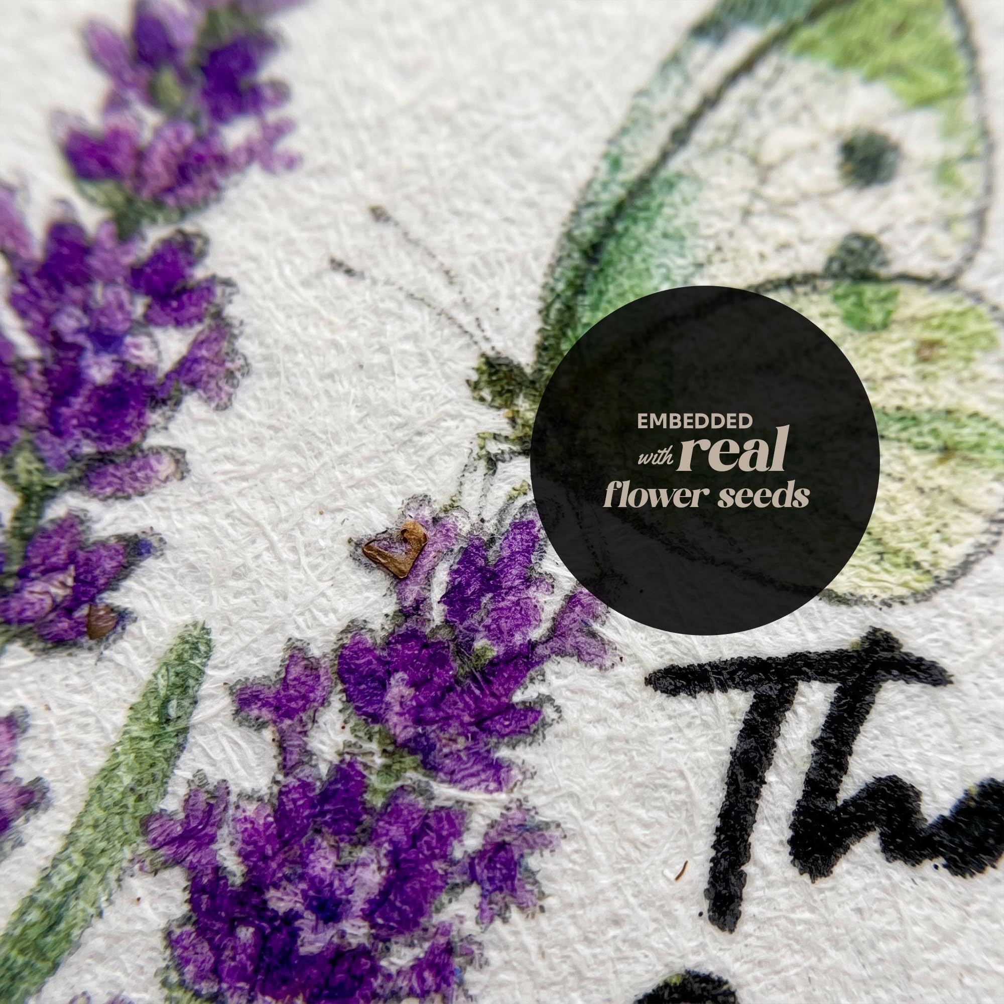 Plantable Wildflower Seed Thank You Tags Floral Gift Favor Tags