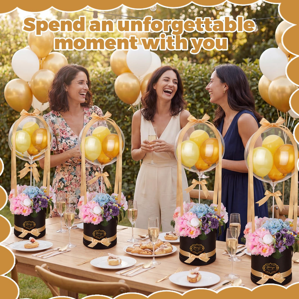 DIY Graduation Surprise Gift Box with Clear Bobo Balloons 3 Set