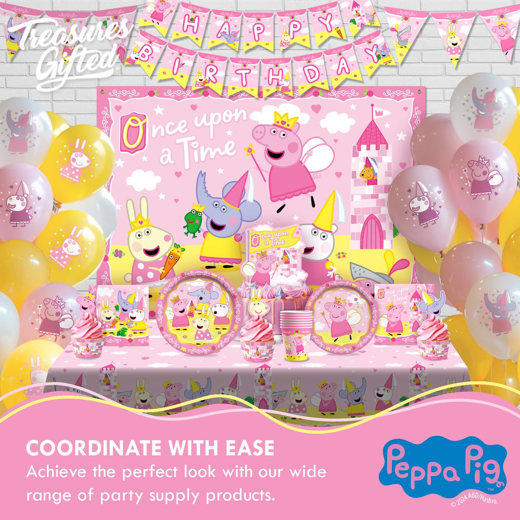 Princess Peppa Birthday Dinnerware Deluxe Set