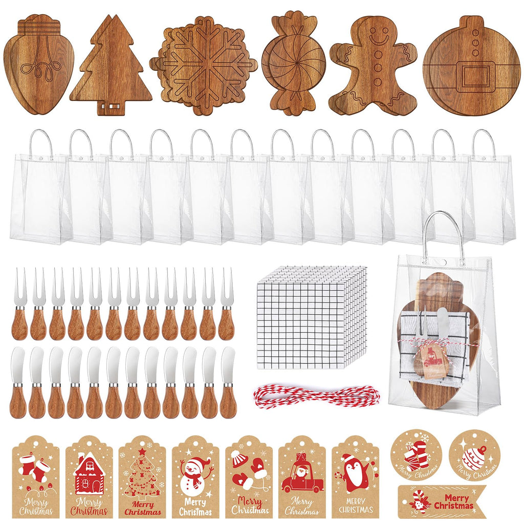 Merry Christmas Acacia Wood Cutting Board