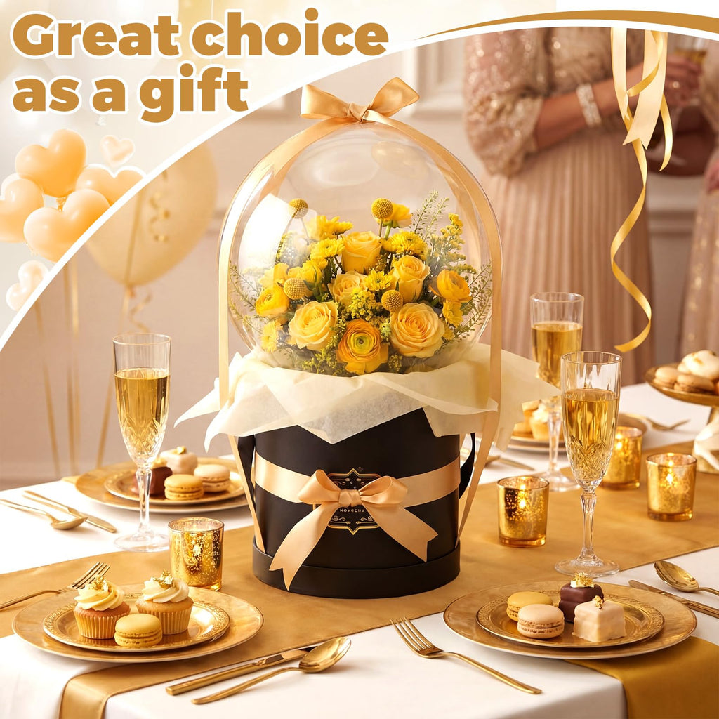 DIY Graduation Surprise Gift Box with Clear Bobo Balloons 3 Set