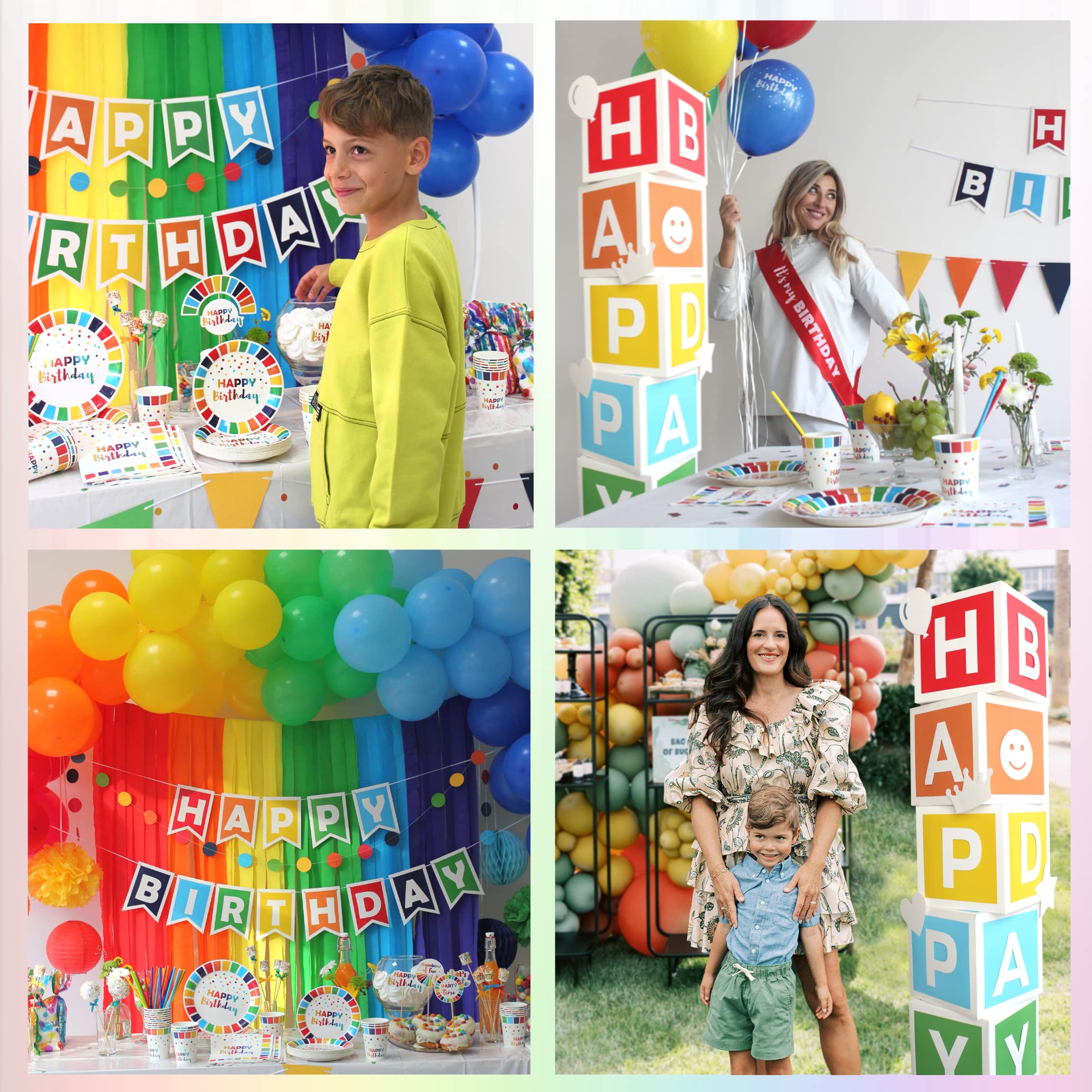 Colorful Birthday Party Decoration Bundle 491 Piece Set