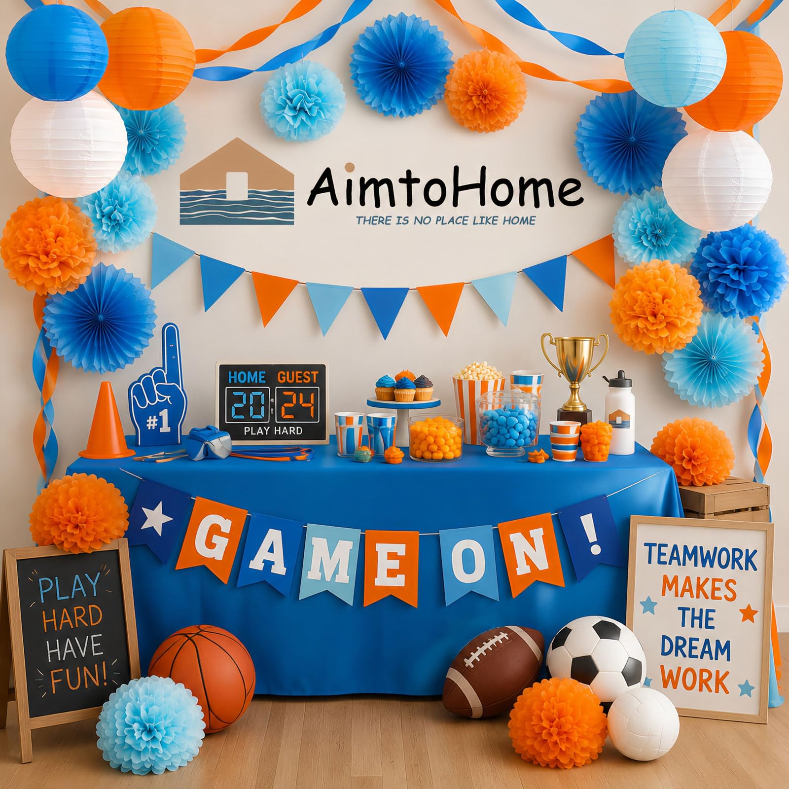 AimtoHome Paper Lanterns Set (12 Pcs) - 6/8/10 Inch