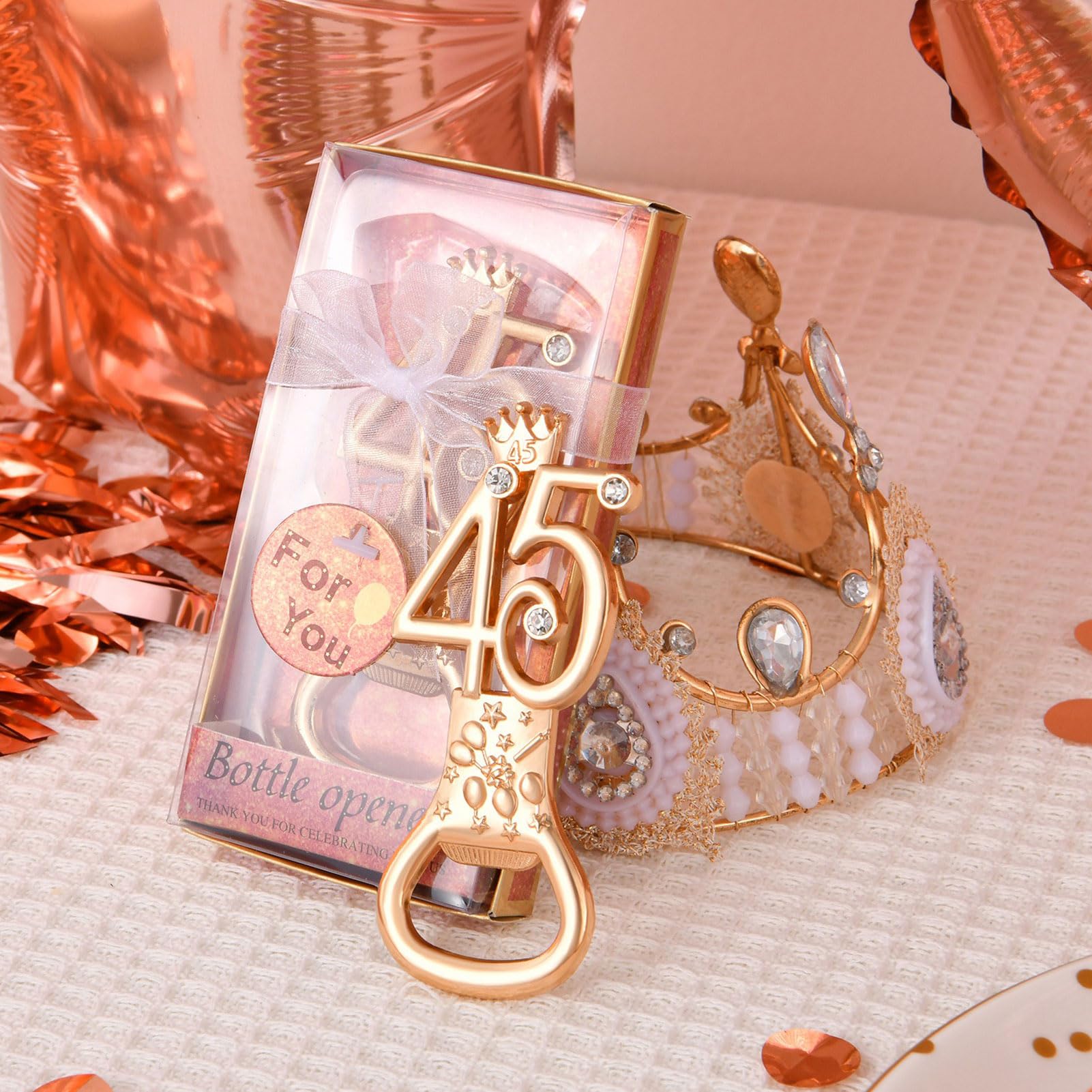 Digital Theme Bottle Openers 36 Pack Birthday Party Favor Gifts Rose Gold