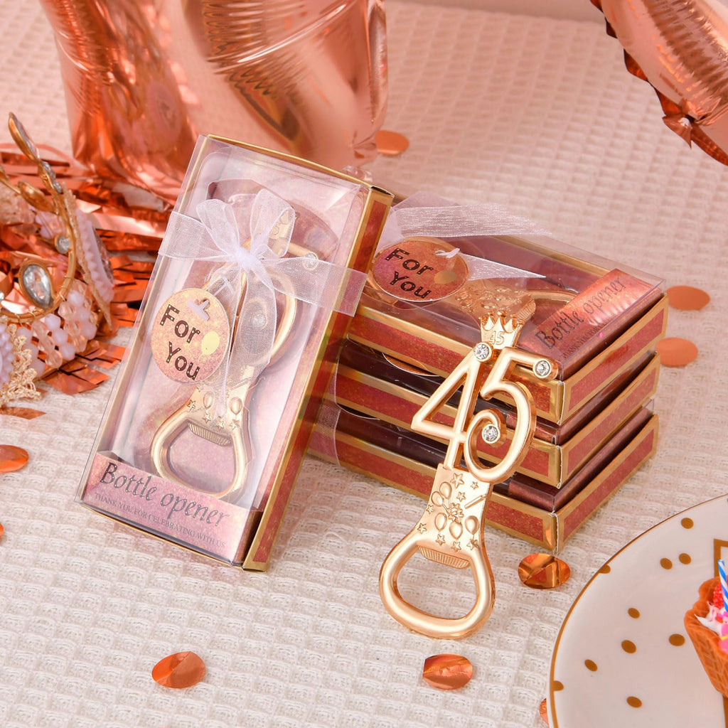 Digital Theme Bottle Openers 36 Pack Birthday Party Favor Gifts Rose Gold