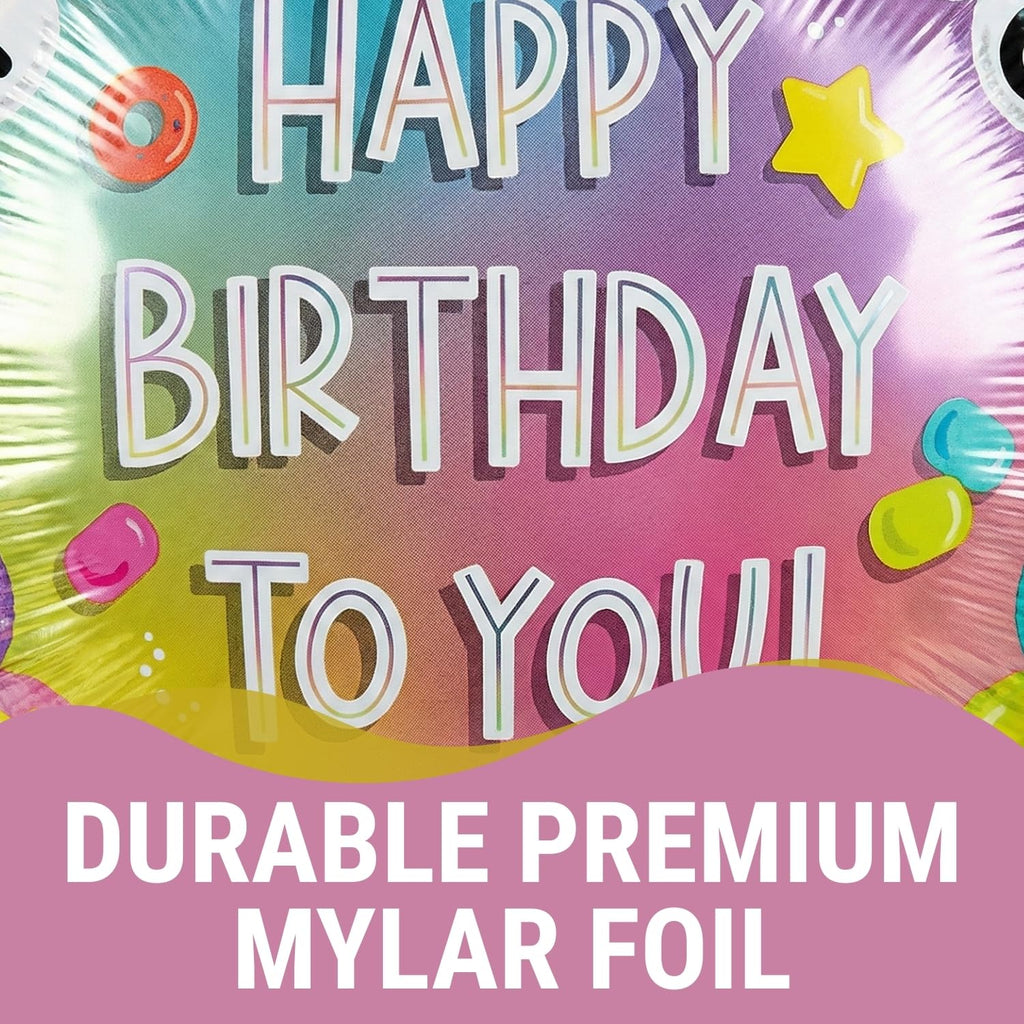 Happy Birthday Friendship Bracelet Mylar Balloon Bouquet 5 Piece Set