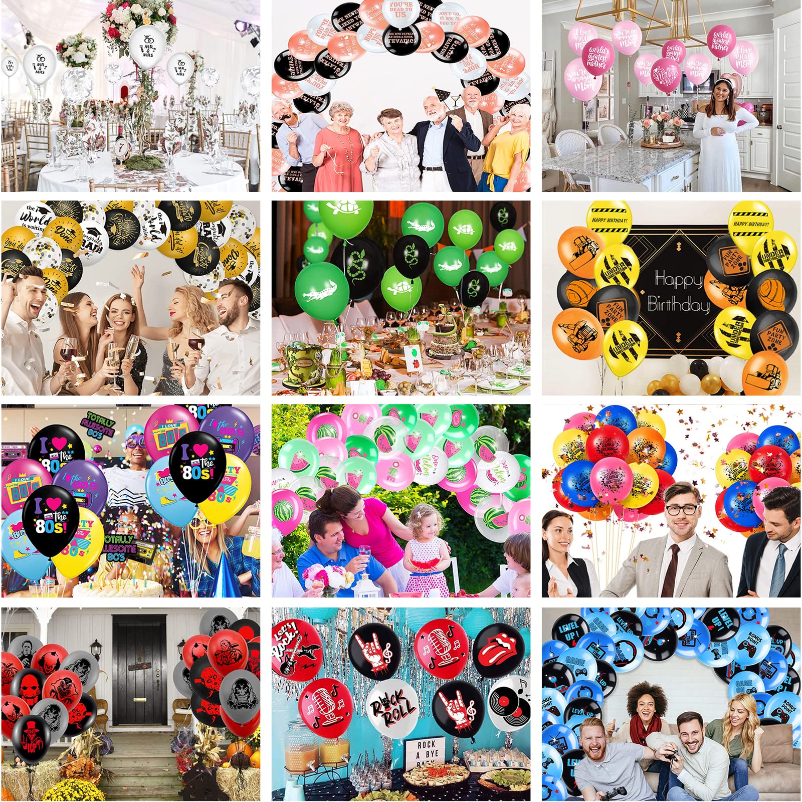 Custom Printed Balloons 1000 Pcs with Logo Photo or Text